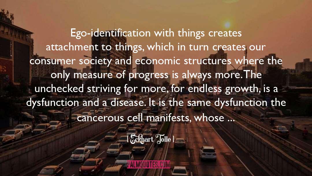 Cancerous quotes by Eckhart Tolle