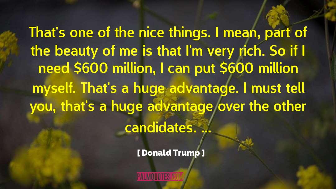 Candidates quotes by Donald Trump