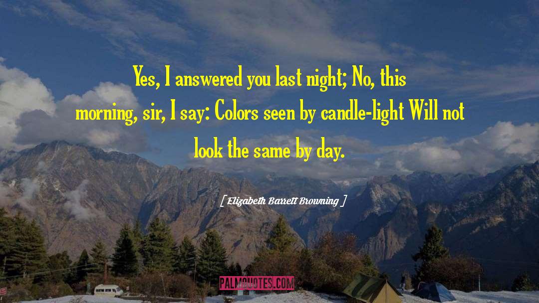 Candle Lights quotes by Elizabeth Barrett Browning