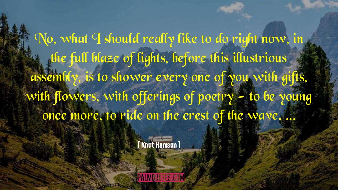 Candle Lights quotes by Knut Hamsun