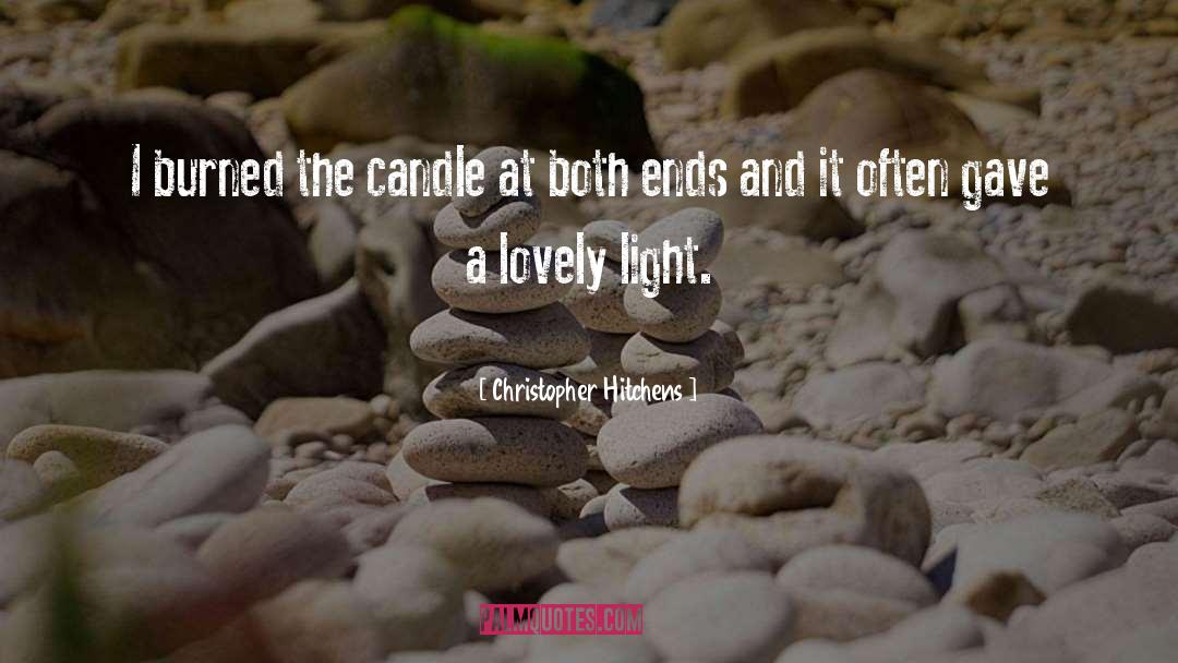 Candle quotes by Christopher Hitchens