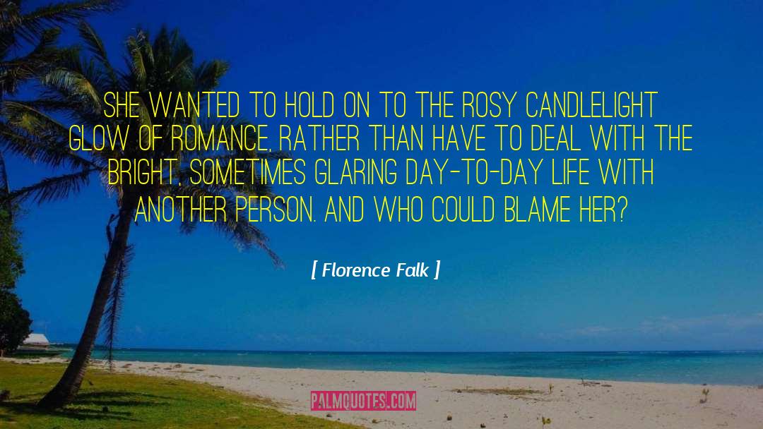 Candlelight quotes by Florence Falk