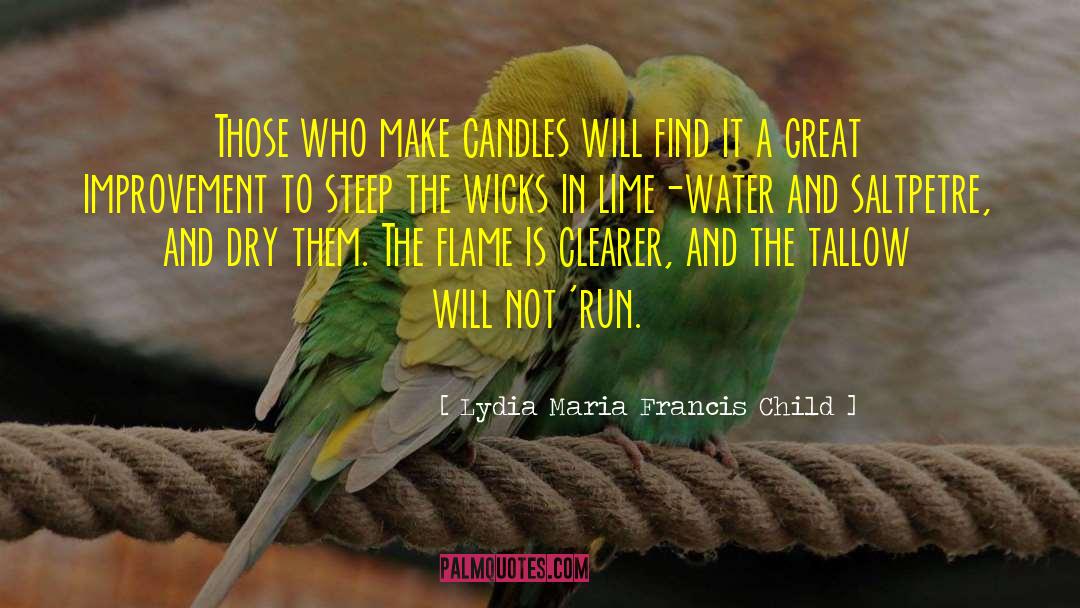 Candles quotes by Lydia Maria Francis Child