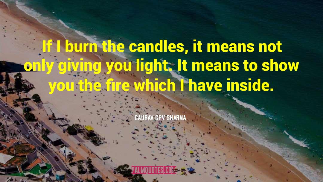 Candles quotes by Gaurav GRV Sharma