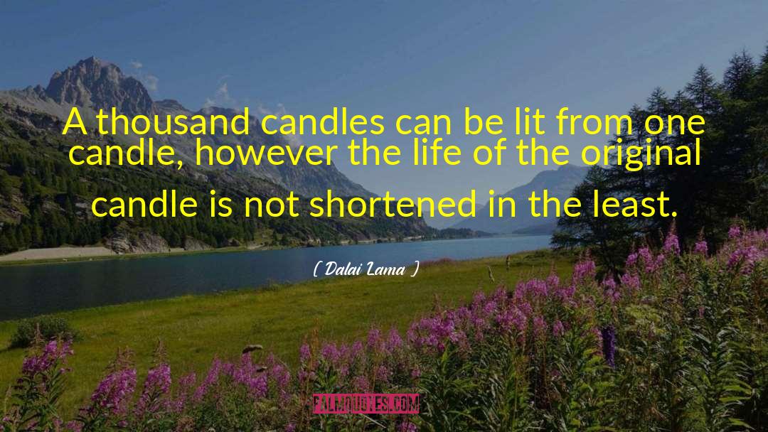 Candles quotes by Dalai Lama