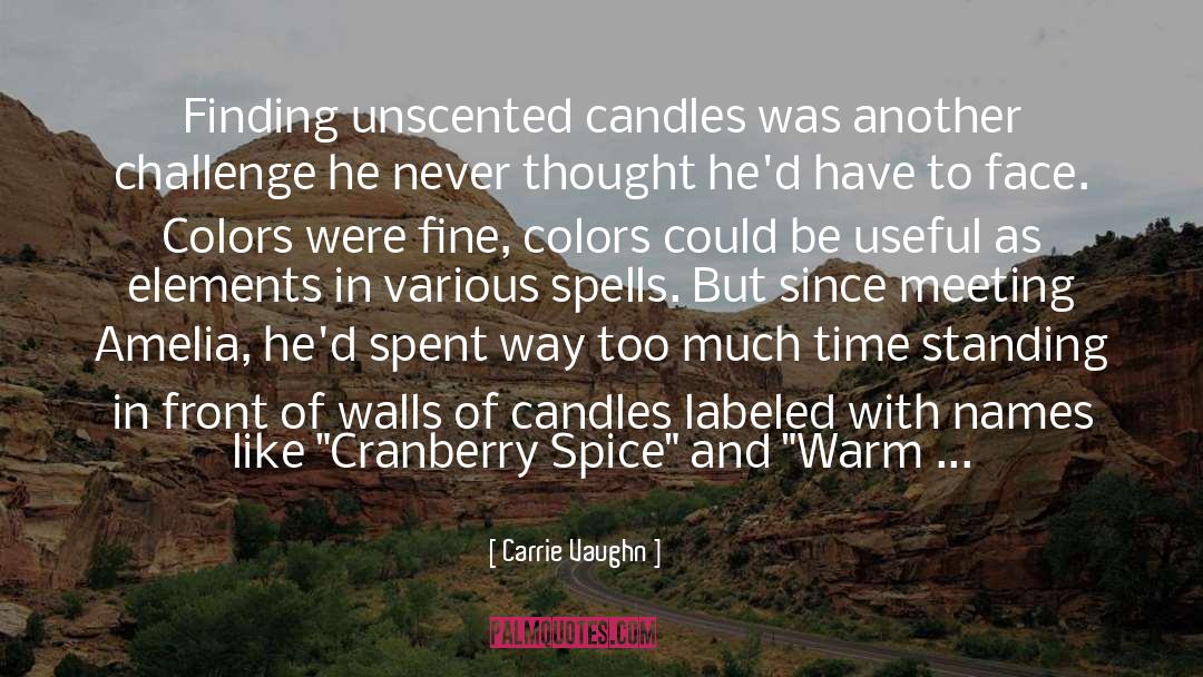 Candles quotes by Carrie Vaughn