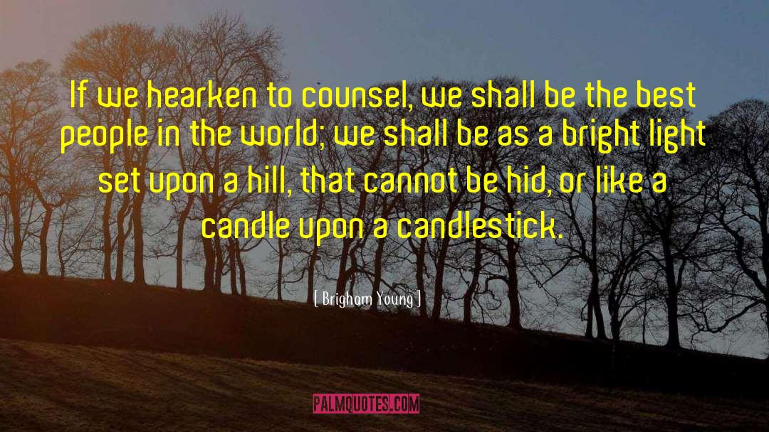 Candlestick quotes by Brigham Young