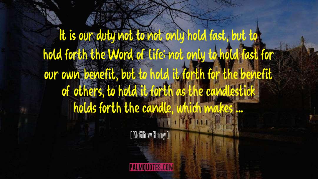 Candlestick quotes by Matthew Henry
