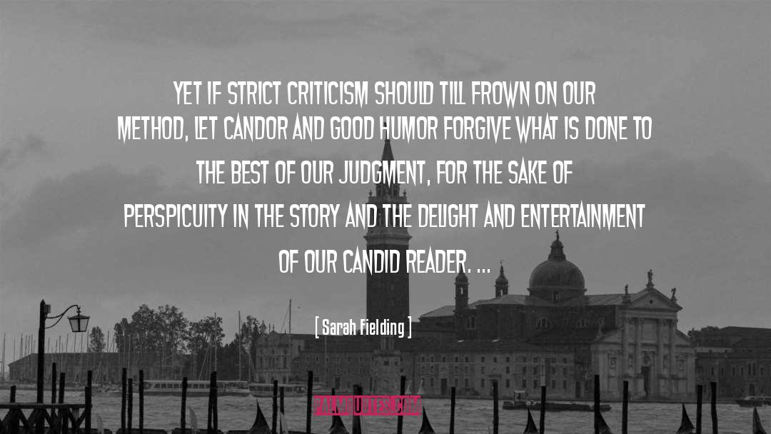 Candor quotes by Sarah Fielding