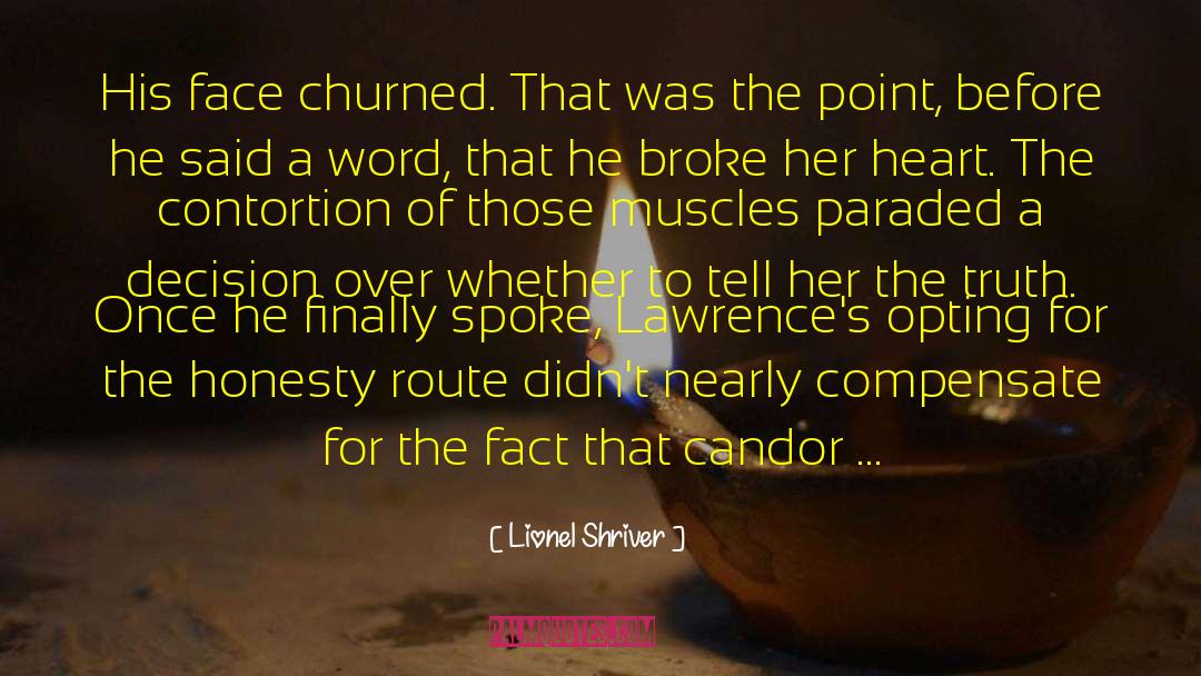 Candor quotes by Lionel Shriver