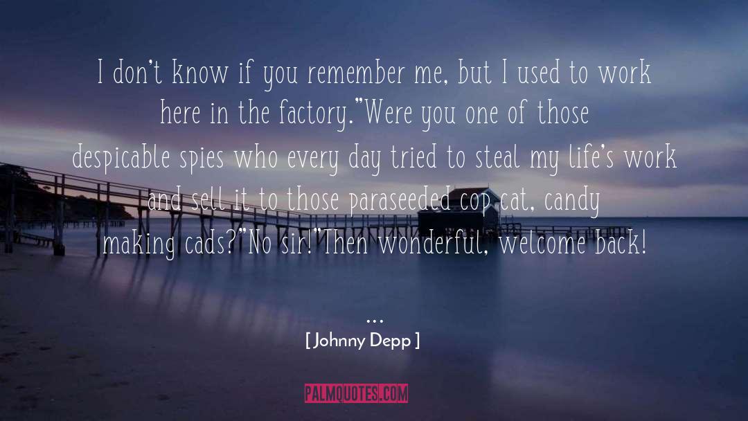 Candy Making quotes by Johnny Depp