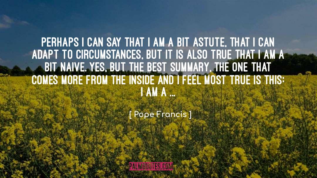Candymakers Summary quotes by Pope Francis