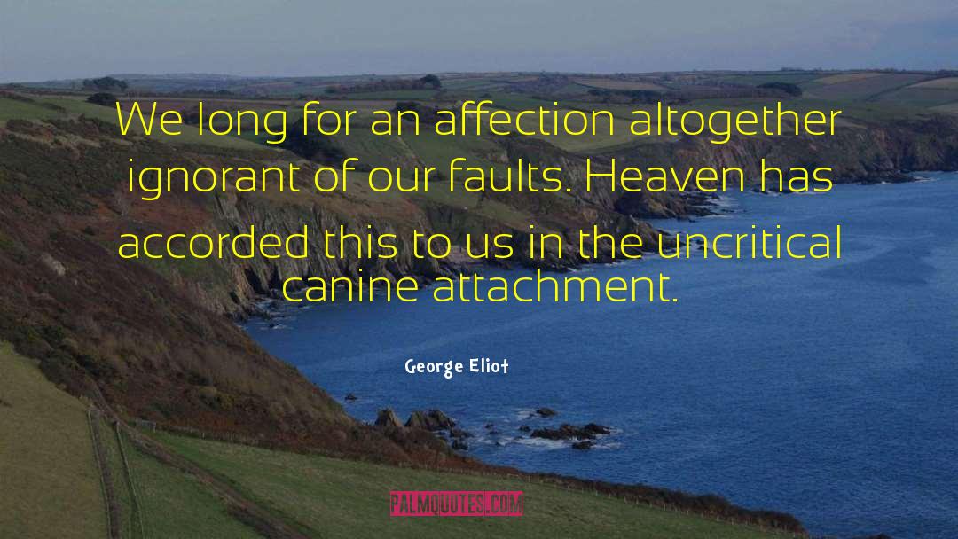 Canine quotes by George Eliot