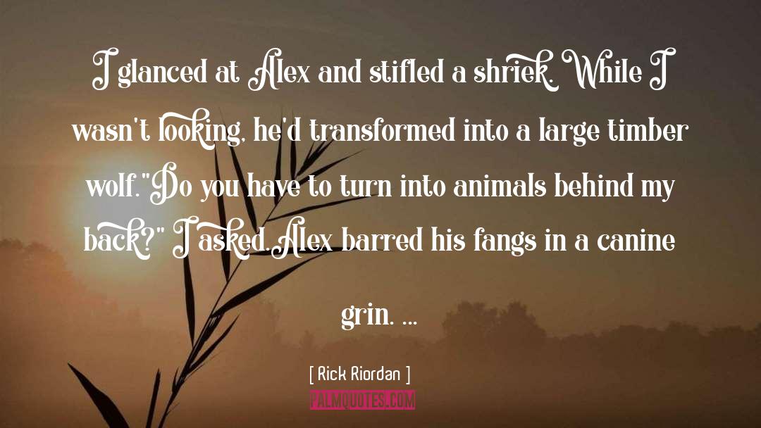 Canine quotes by Rick Riordan