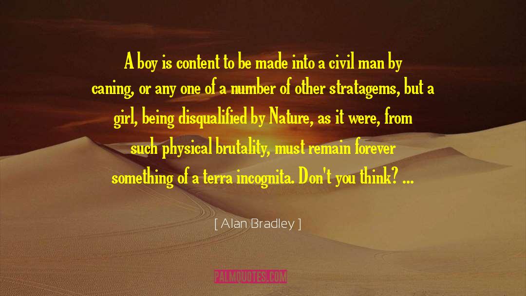 Caning quotes by Alan Bradley