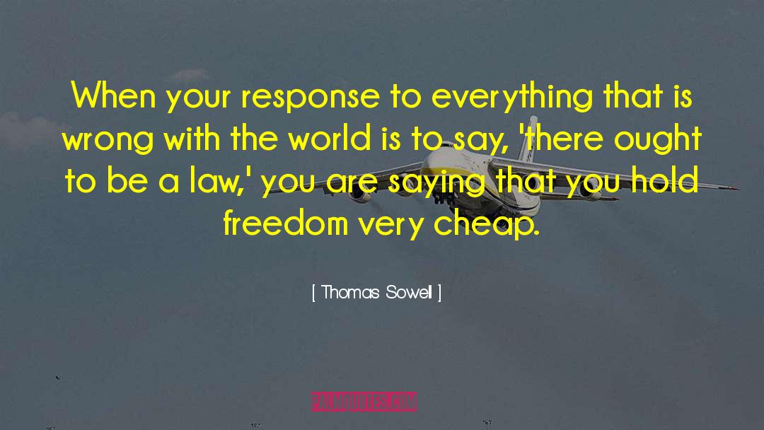 Cannella Response quotes by Thomas Sowell