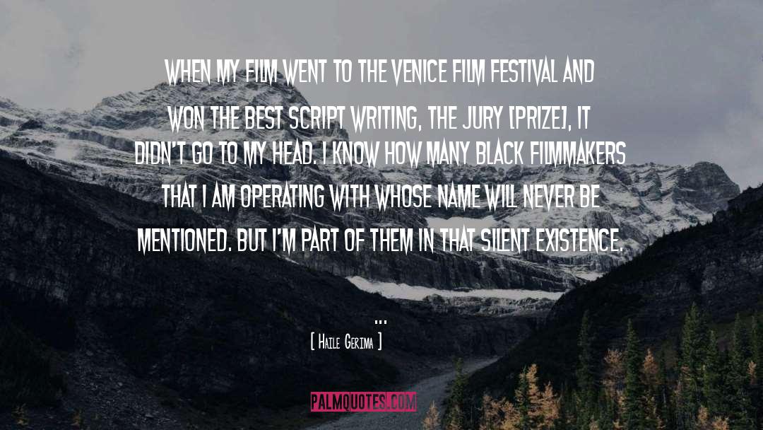 Cannes Film Festival quotes by Haile Gerima