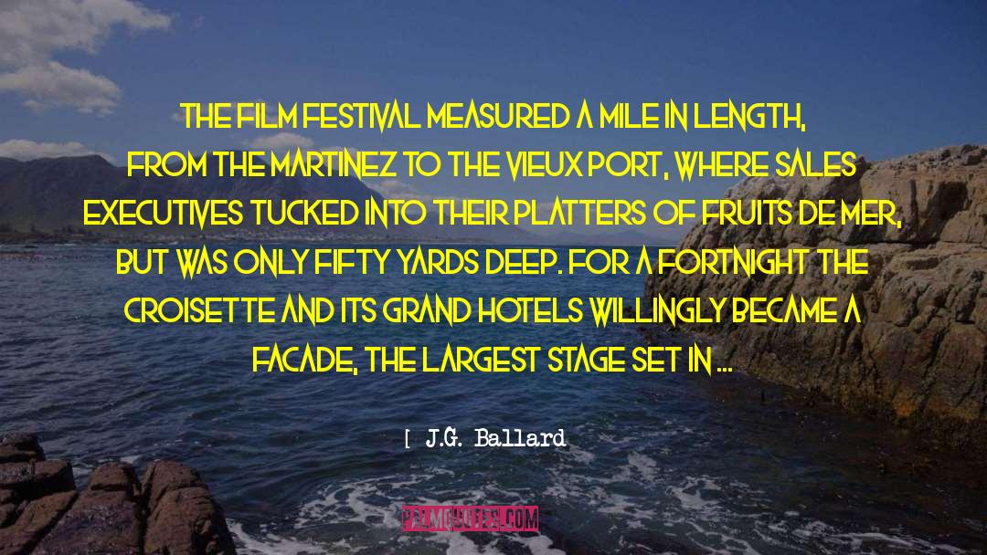 Cannes quotes by J.G. Ballard