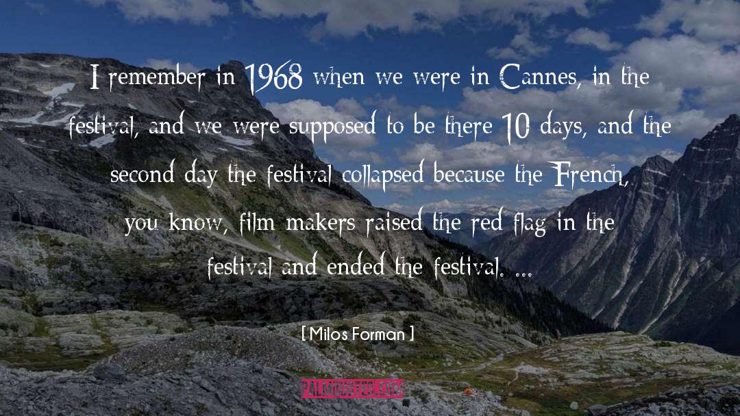 Cannes quotes by Milos Forman