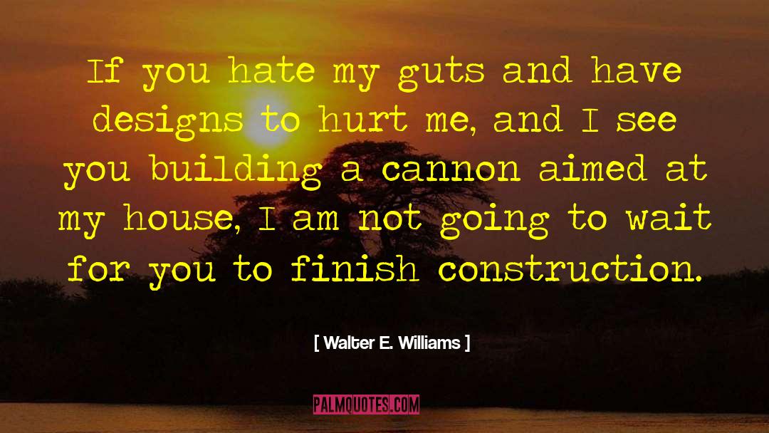 Cannons quotes by Walter E. Williams