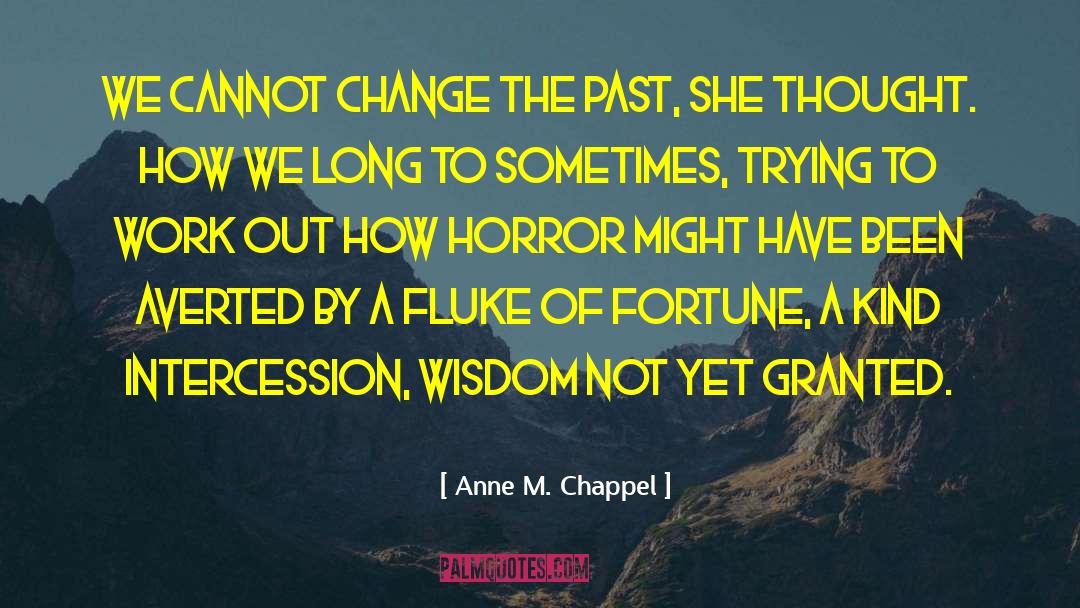 Cannot Change The Past quotes by Anne M. Chappel