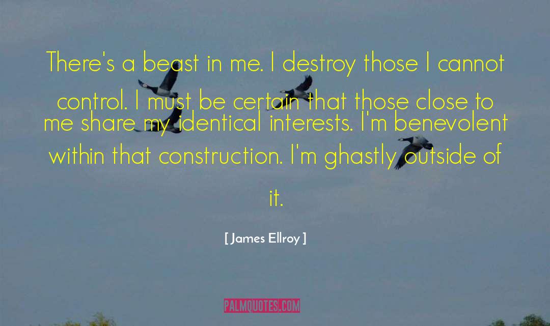Cannot Destroy Peace quotes by James Ellroy