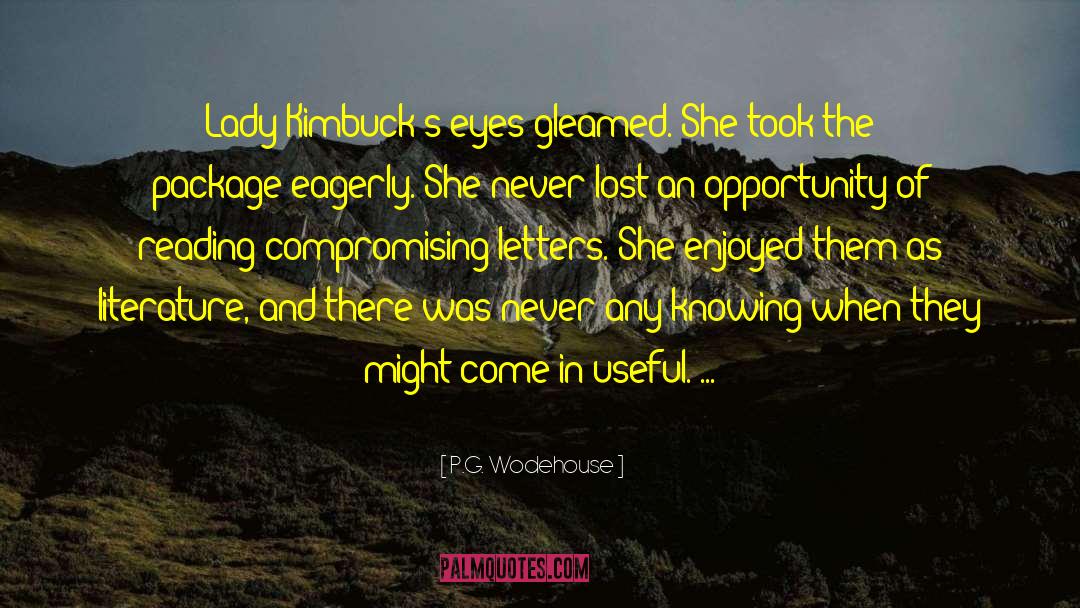 Canon Literature quotes by P.G. Wodehouse