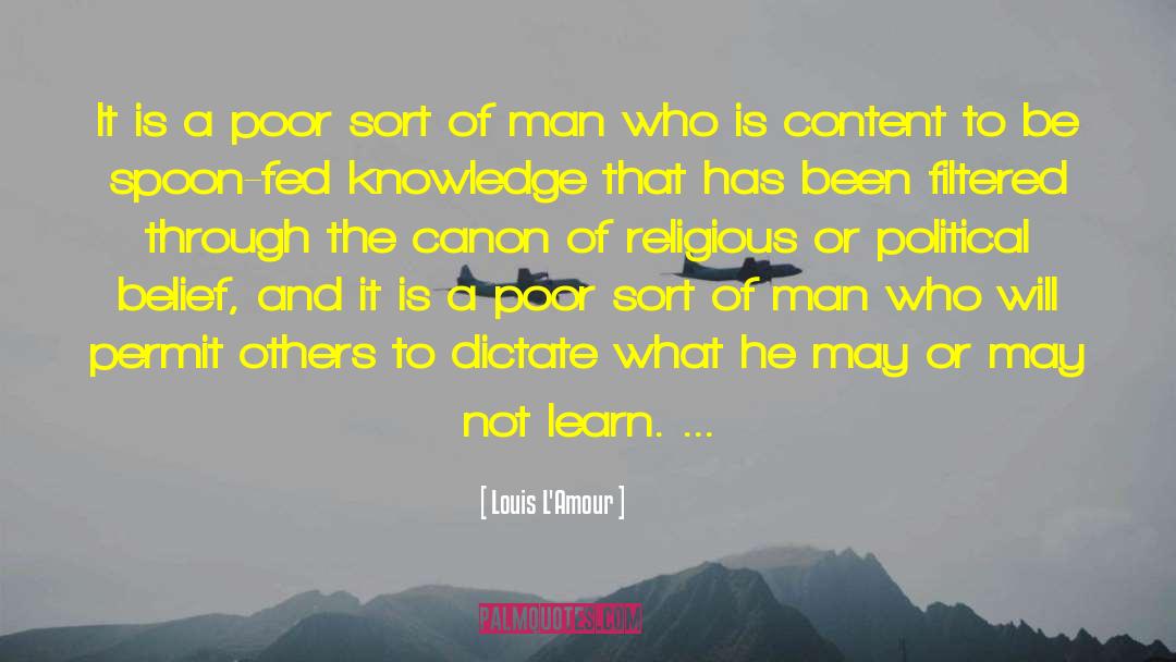 Canon quotes by Louis L'Amour