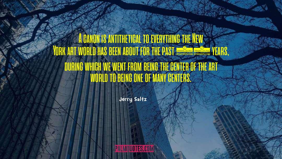 Canon quotes by Jerry Saltz