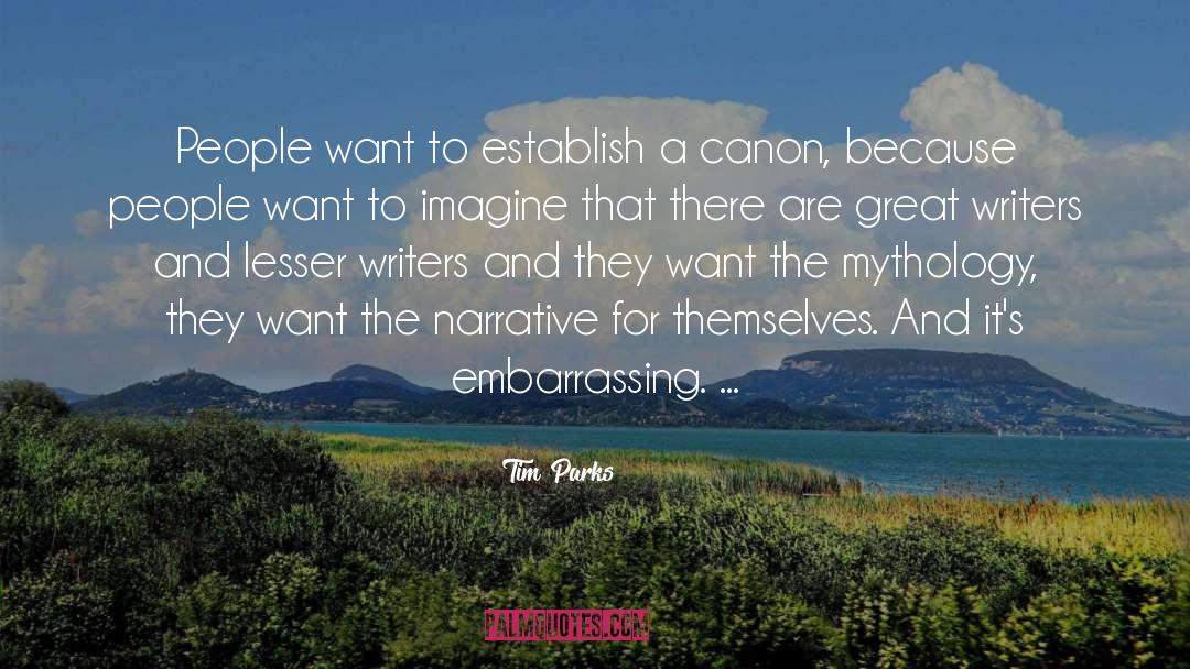 Canon quotes by Tim Parks