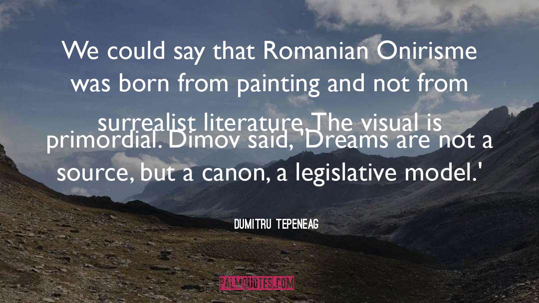 Canon quotes by Dumitru Tepeneag