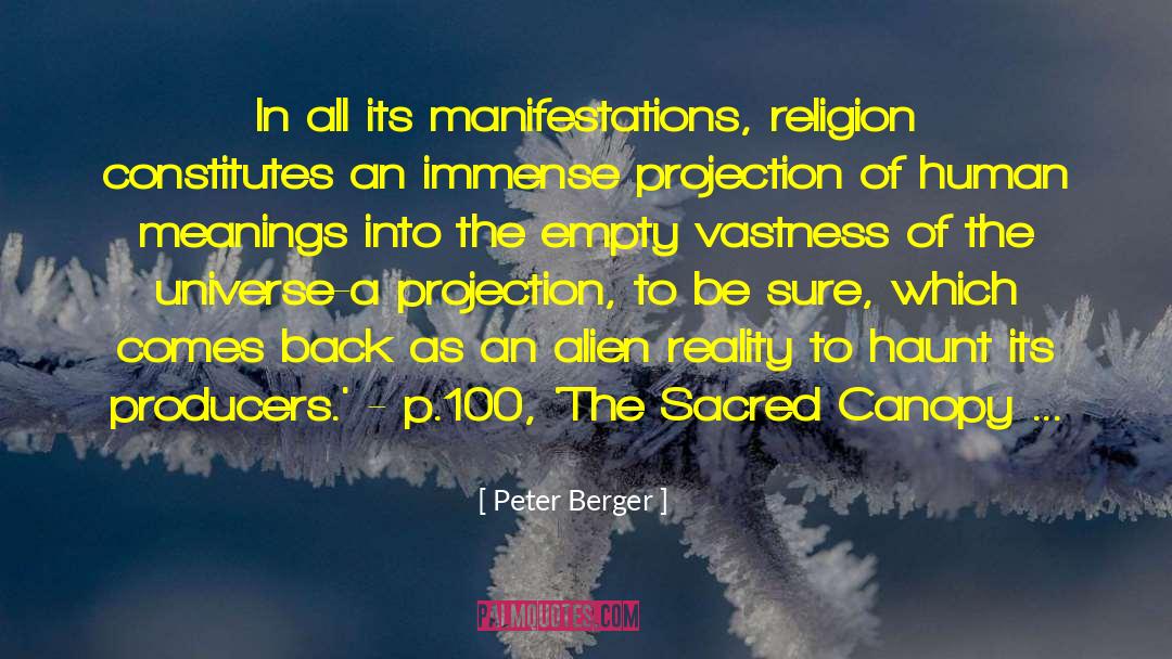 Canopy quotes by Peter Berger
