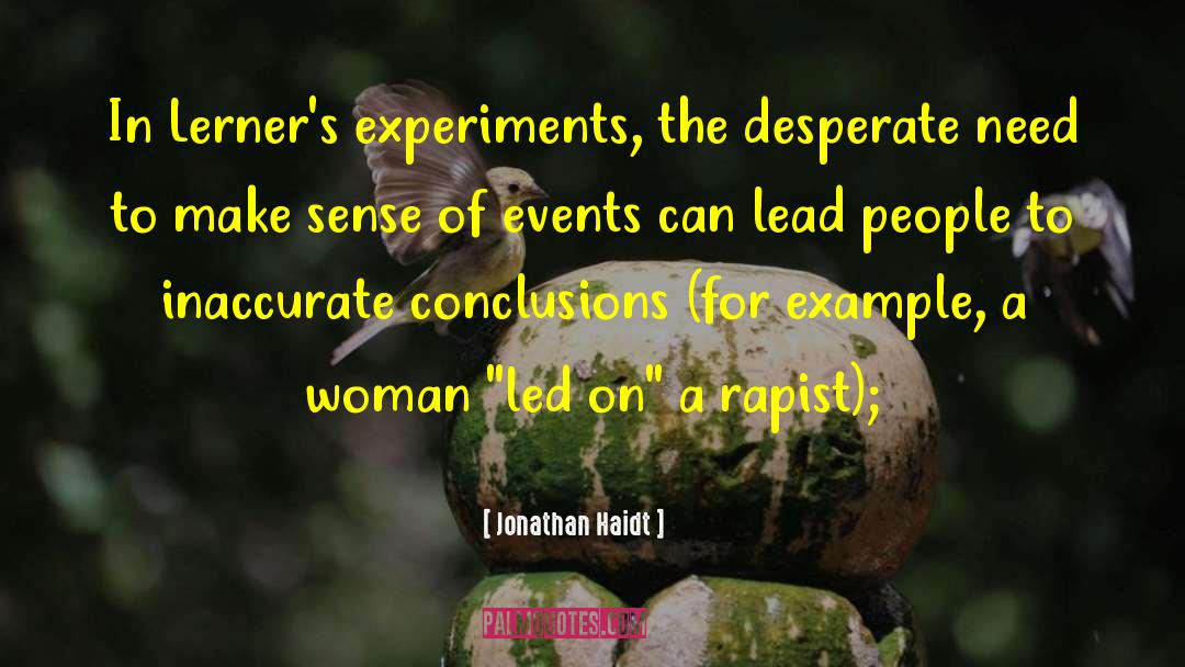 Cansat Experiments quotes by Jonathan Haidt