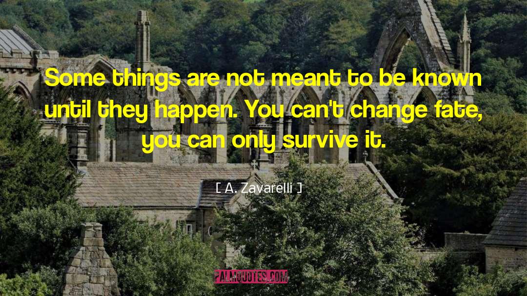 Cant Change quotes by A. Zavarelli