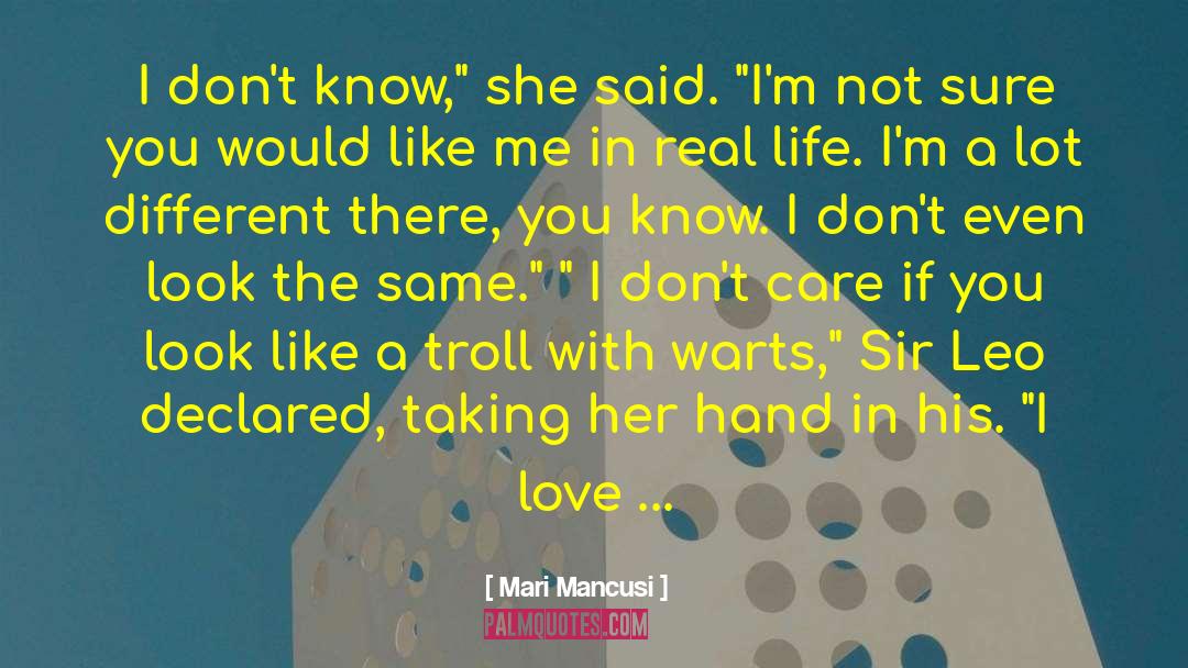 Cantharone For Warts quotes by Mari Mancusi