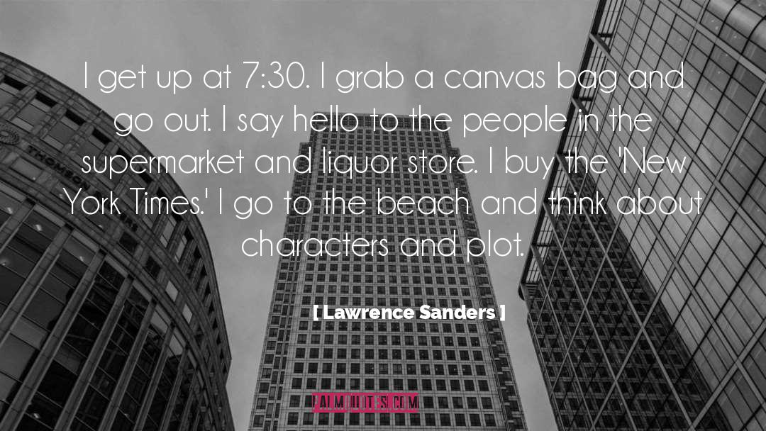 Canvas Bag quotes by Lawrence Sanders
