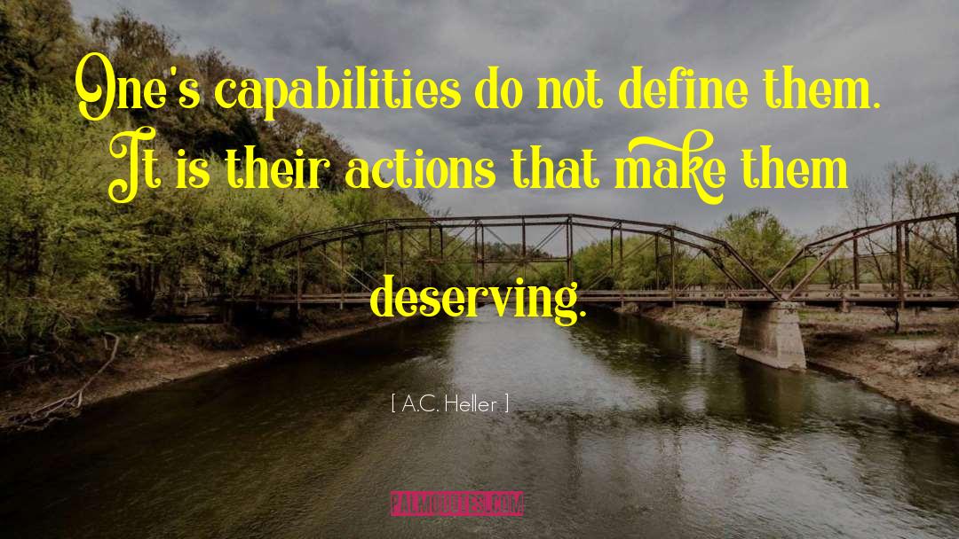 Capabilities Elmira quotes by A.C. Heller