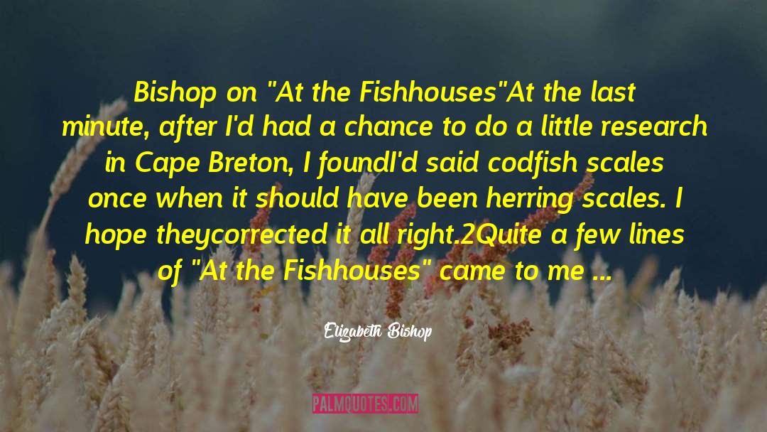 Cape Breton quotes by Elizabeth Bishop