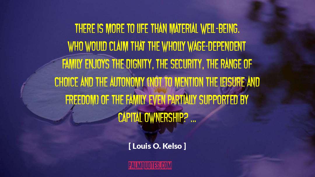 Capital Investment quotes by Louis O. Kelso