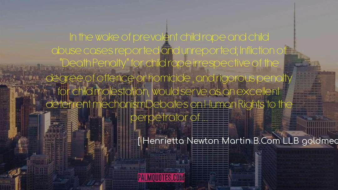 Capital Punishment quotes by Henrietta Newton Martin B.Com LLB Goldmedalist LLM Goldmedalist MMS Etc - Legal Consultant