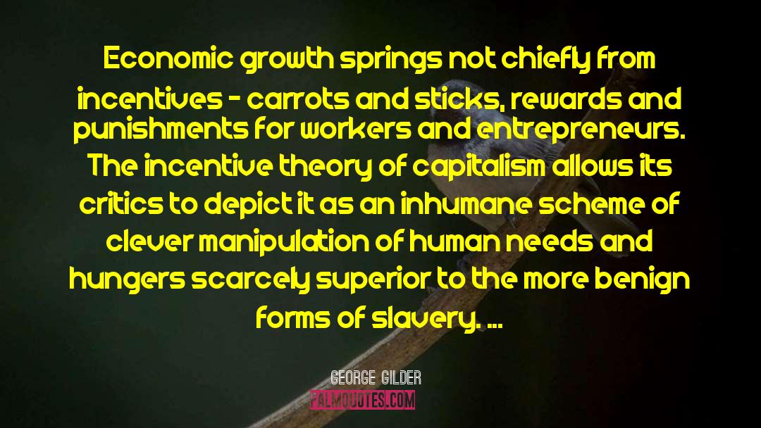Capitalism And Slavery quotes by George Gilder