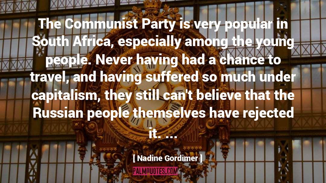 Capitalism quotes by Nadine Gordimer