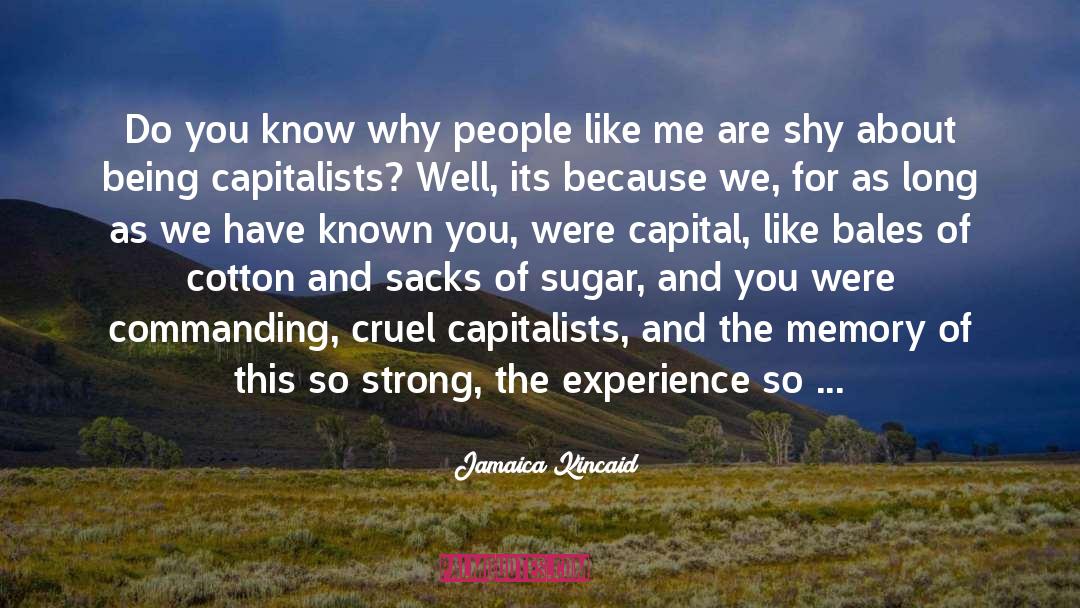 Capitalist Economy quotes by Jamaica Kincaid