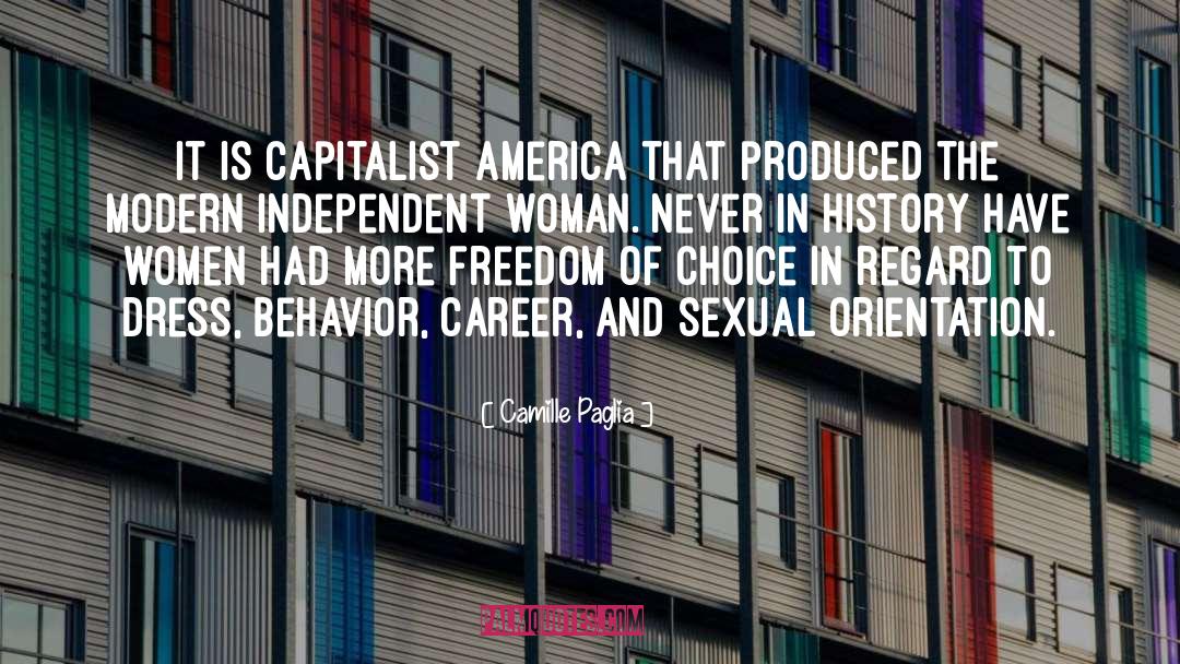 Capitalist Economy quotes by Camille Paglia