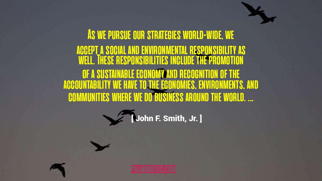 Capitalist Economy quotes by John F. Smith, Jr.