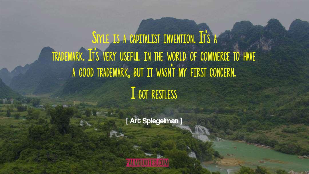 Capitalist quotes by Art Spiegelman