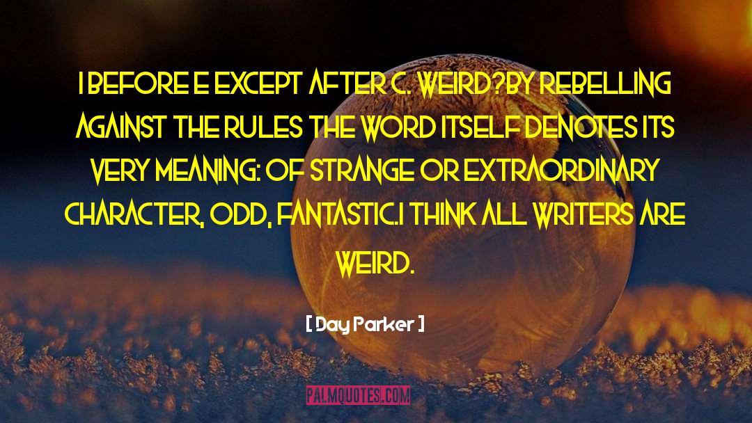 Capitalization Rules After quotes by Day Parker