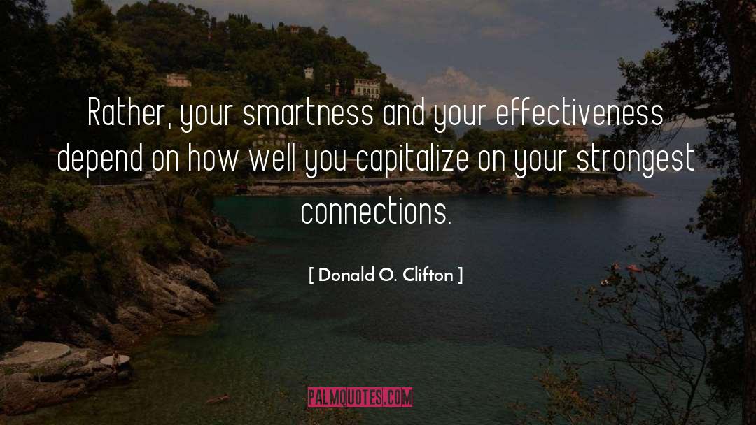 Capitalize quotes by Donald O. Clifton