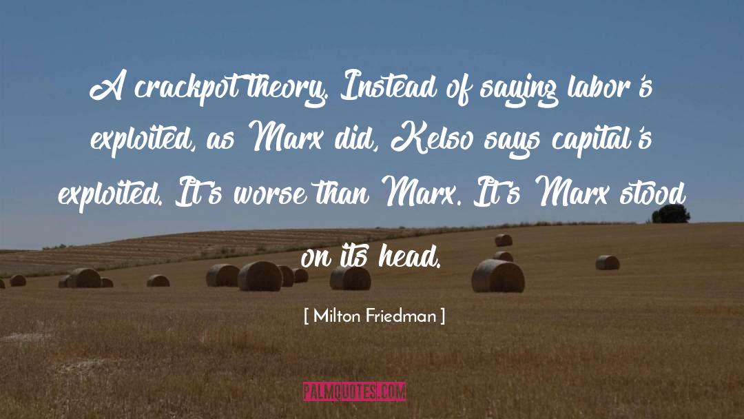 Capitals quotes by Milton Friedman