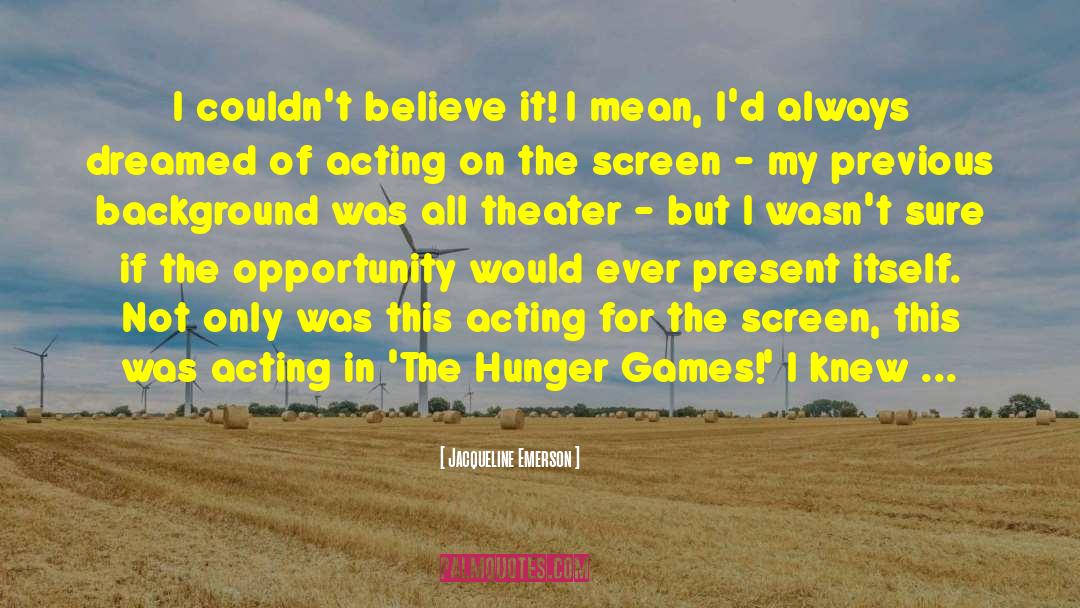 Capitol In Hunger Games quotes by Jacqueline Emerson